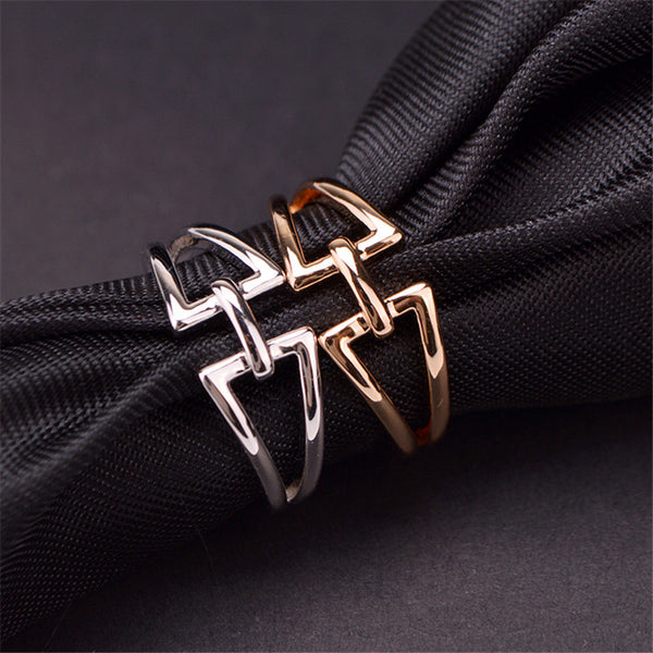 H Ring - Silver/ Rosegold - themultistorey.co