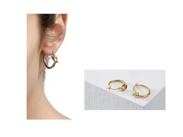 Gwen Knot Earrings - Rosegold - themultistorey.co