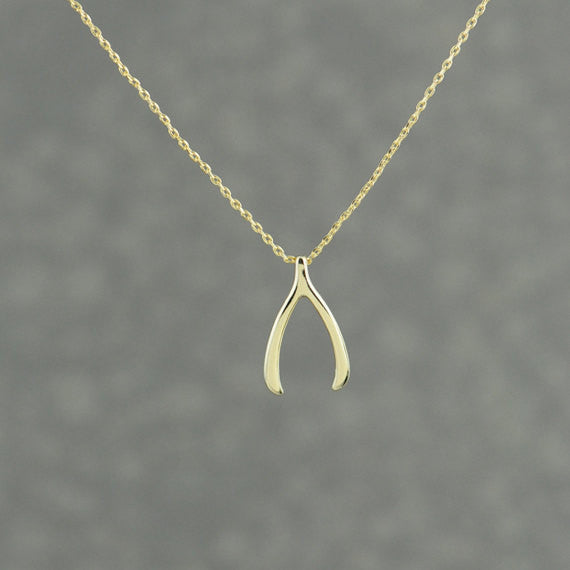 Wishbone Necklace - Gold - themultistorey.co