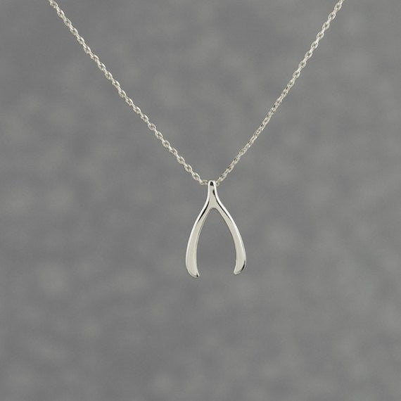Wishbone Necklace - Silver - themultistorey.co