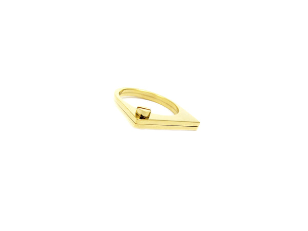 Thin Bolt Ring - Gold - themultistorey.co
