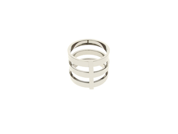 Lea Triple Ring - Silver - themultistorey.co
