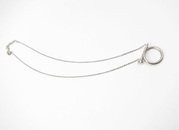 Nail Necklace - Silver - themultistorey.co