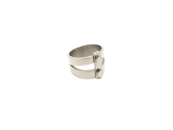 Hex Bolt Ring - Silver - themultistorey.co