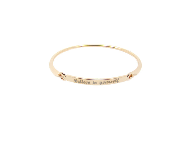 Believe in Yourself Bangle - Rosegold - themultistorey.co