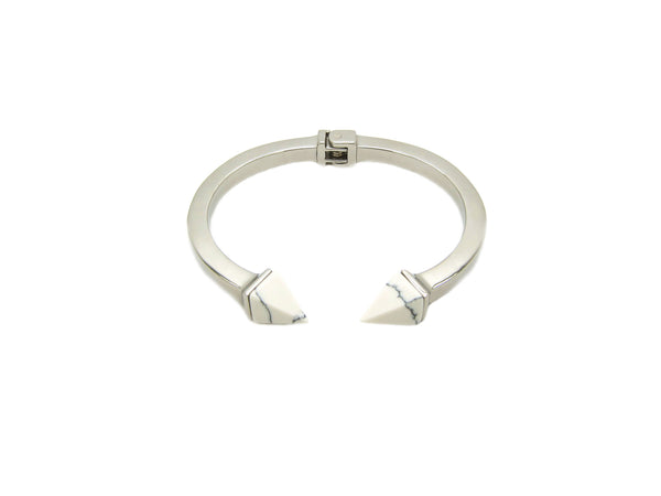 Kate Marble Bangle - Silver - themultistorey.co