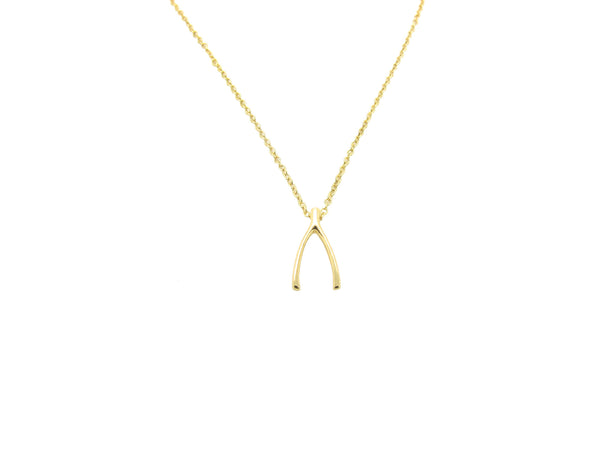 Wishbone Necklace - Gold - themultistorey.co