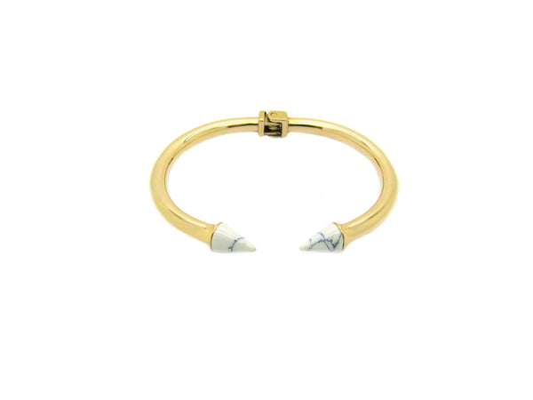 Cate Marble Bangle - Gold - themultistorey.co