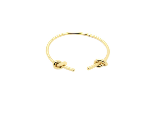 Double Ended Knots Bangle - Gold - themultistorey.co