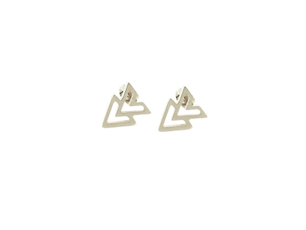 Chevron Earrings - Gold / Silver - themultistorey.co