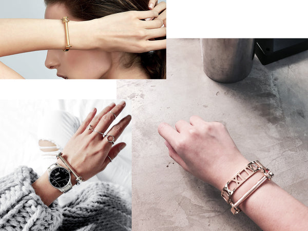 Cara Screw Bangle - Gold - themultistorey.co