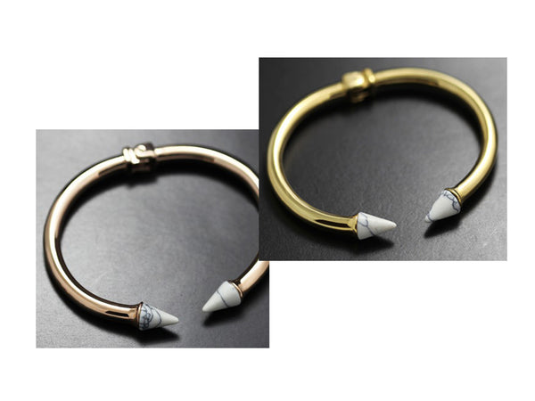 Cate Marble Bangle - Rosegold - themultistorey.co