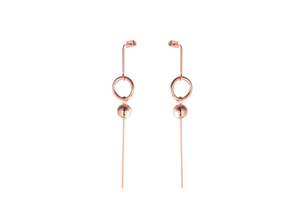 Georgia Long Earrings - Rosegold - themultistorey.co