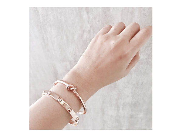 Gwen Knot Bangle - Rosegold - themultistorey.co