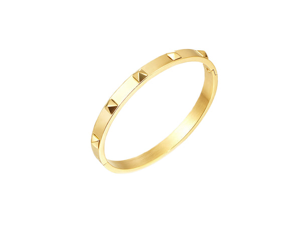 Talia Mini Spikes Bangle - Gold - themultistorey.co
