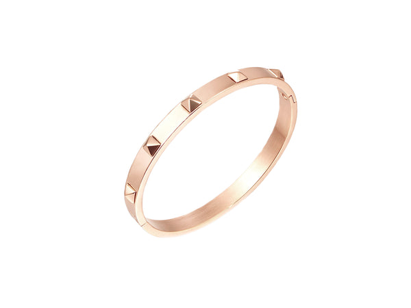 Talia Mini Spikes Bangle - Rosegold - themultistorey.co