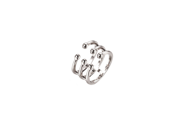 Open Triple Ring - Silver - themultistorey.co