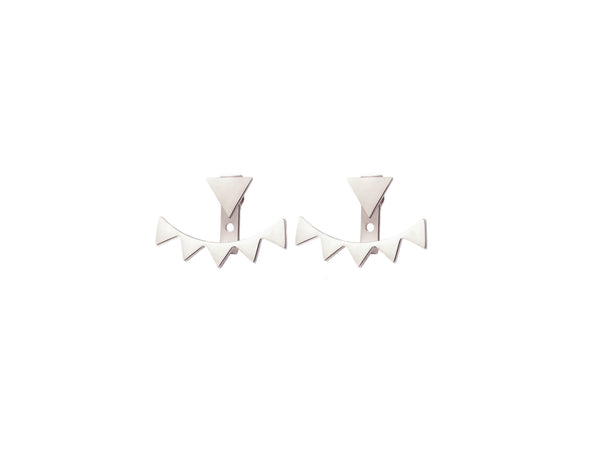 Wave Earrings - Silver - themultistorey.co